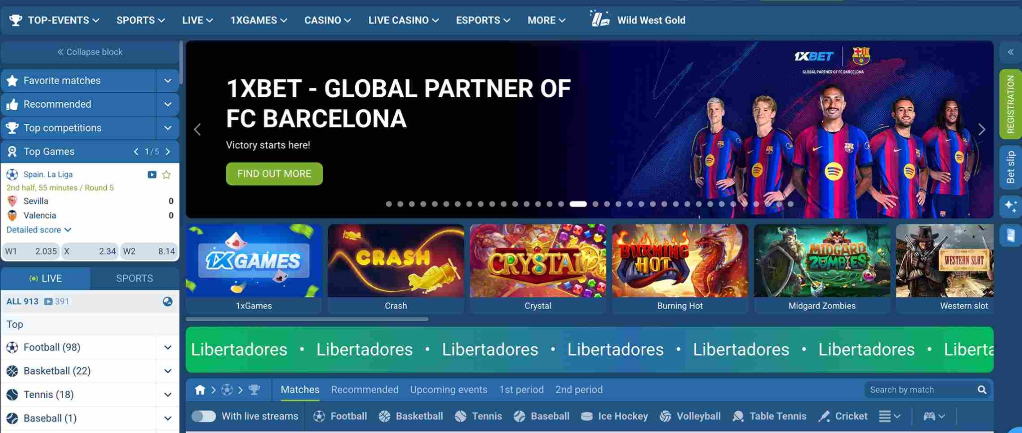 Nederlandstalig 1xBet-platform met sportweddenschappen, live aanbod en online casino
